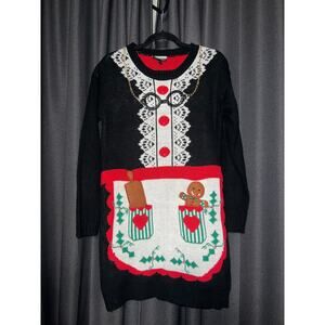 Ugly Christmas Sweater Dress Xmas Size Medium
